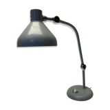 Industrial lamp in grey metal 60s