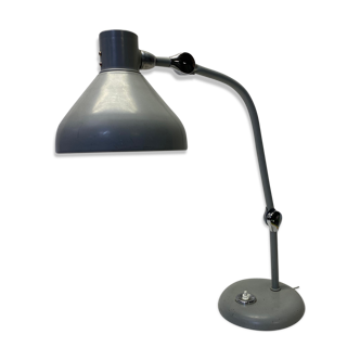 Industrial lamp in grey metal 60s