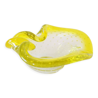 Empty yellow Murano glass pocket