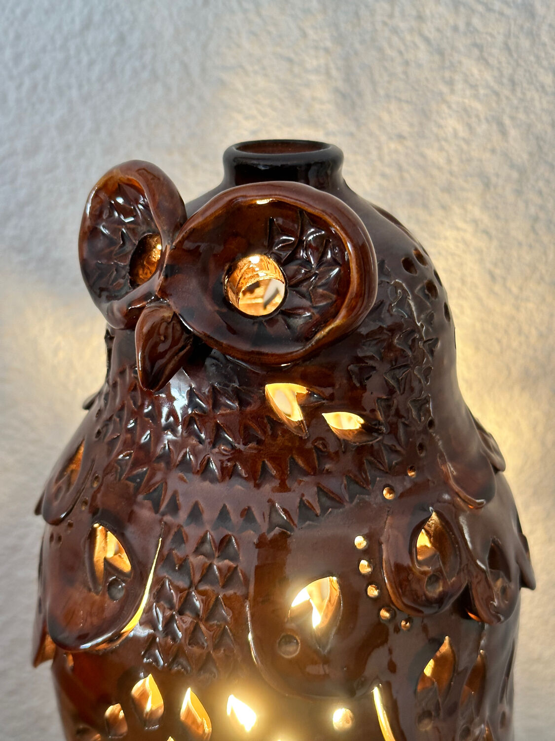 Lamp zoomorphic in ceramic from 1970
