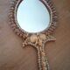 Shell hand mirror 35x19cm
