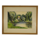 Watercolour riverbank by J. Richard 1975