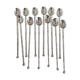 Silver metal cocktail spoon