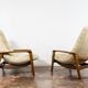 Pair of "Scoope" Lounge Chairs by R. Huber 1960's
