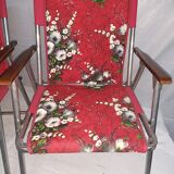 2 armchairs vintage camping