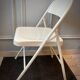 Duo de chaises pliantes en acier années 1980