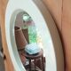 60s plastic mirror, 55 cm