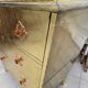 Handcrafted commode fully dressed in brass, original piece and