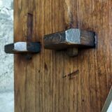 Brutalist shelf with dowels in solid oak