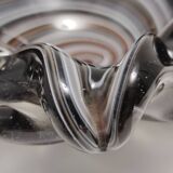 Black Murano Glass Ashtray - Trinket Bowl by Fratelli Toso