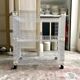 White metal service on wheels trolley