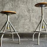 Pair of BAO workshop stools, 1950s