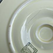 Two serving dishes and a gravy boat model las palmas in fine earthenware salins france vintage