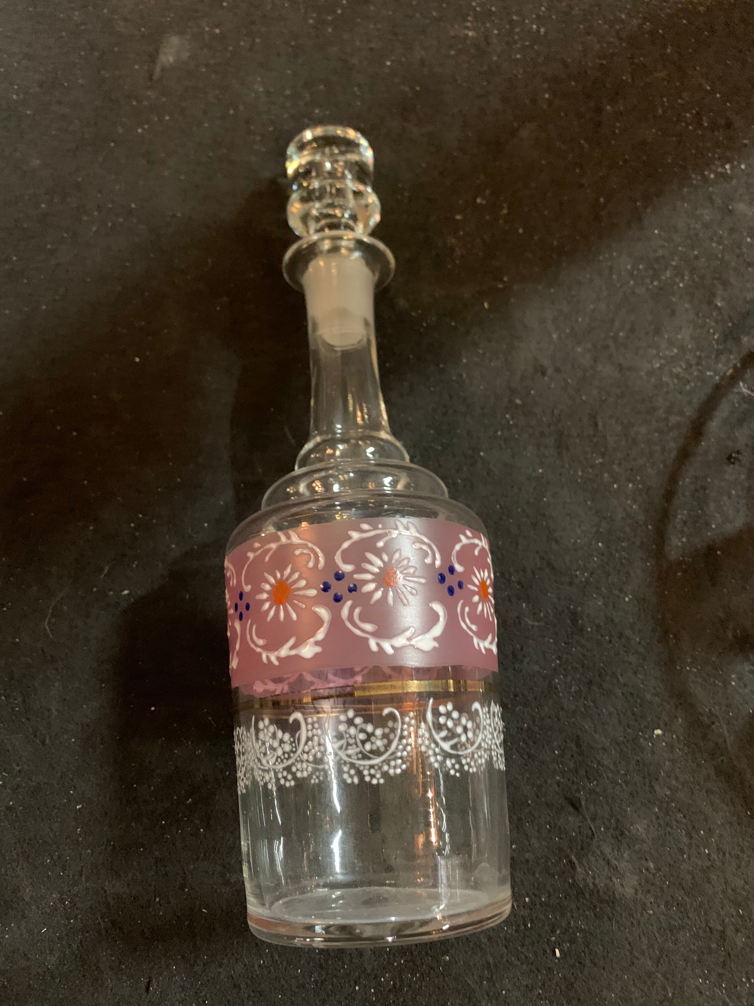 Enamel glass liquor service