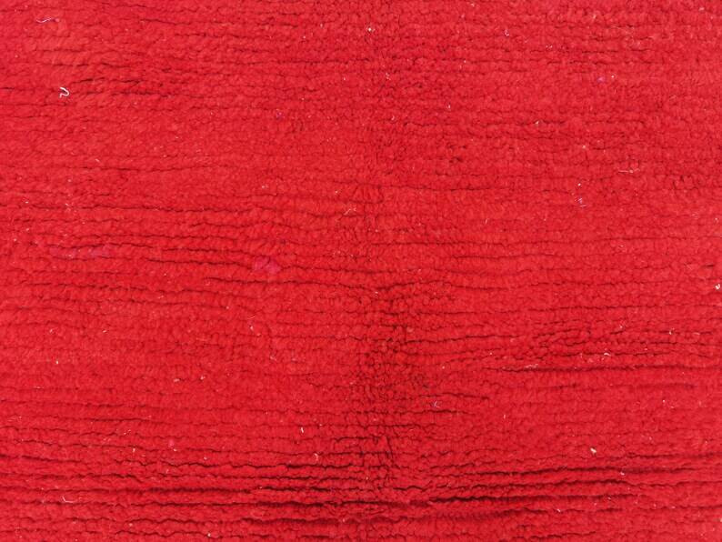 Handmade Moroccan red rug 200cm x 300cm