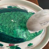 Hand-painted ceramic duck slip 1970