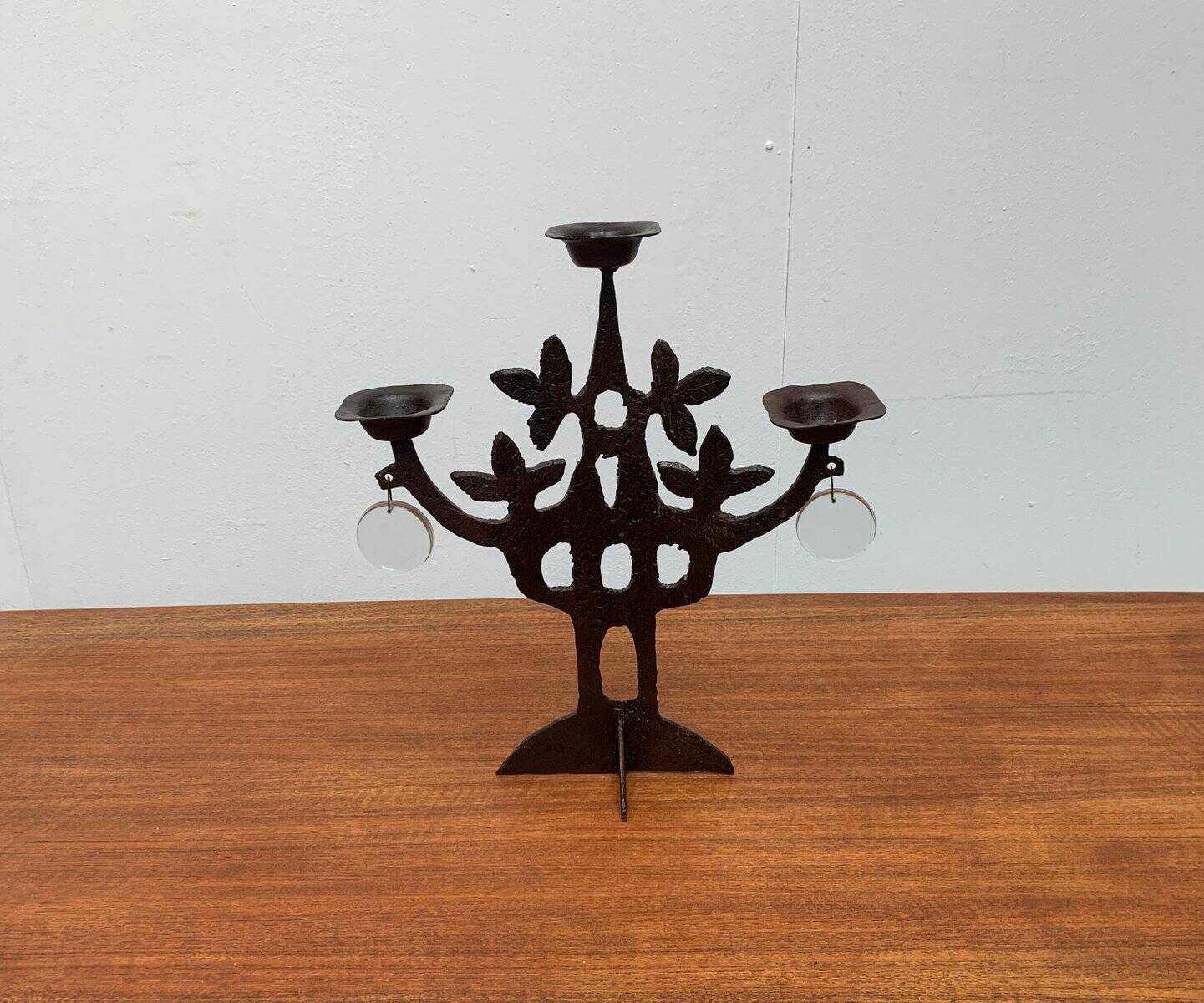 Brutalist Mid-Century Tree of Life Candle Holder by Bertil Vallien for Kosta Boda