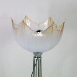 Lamp "space age". glass reflector, metal base. Circa 1970