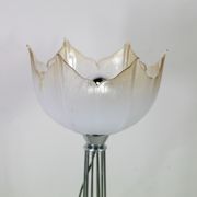 Lamp "space age". glass reflector, metal base. Circa 1970