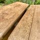 Pair of handcrafted solid elm benches