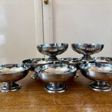 Set of 8 vintage stainless steel cups