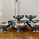 Lot de 8 coupes vintage en inox