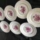 7 porcelain plates from limoges, bernardaud