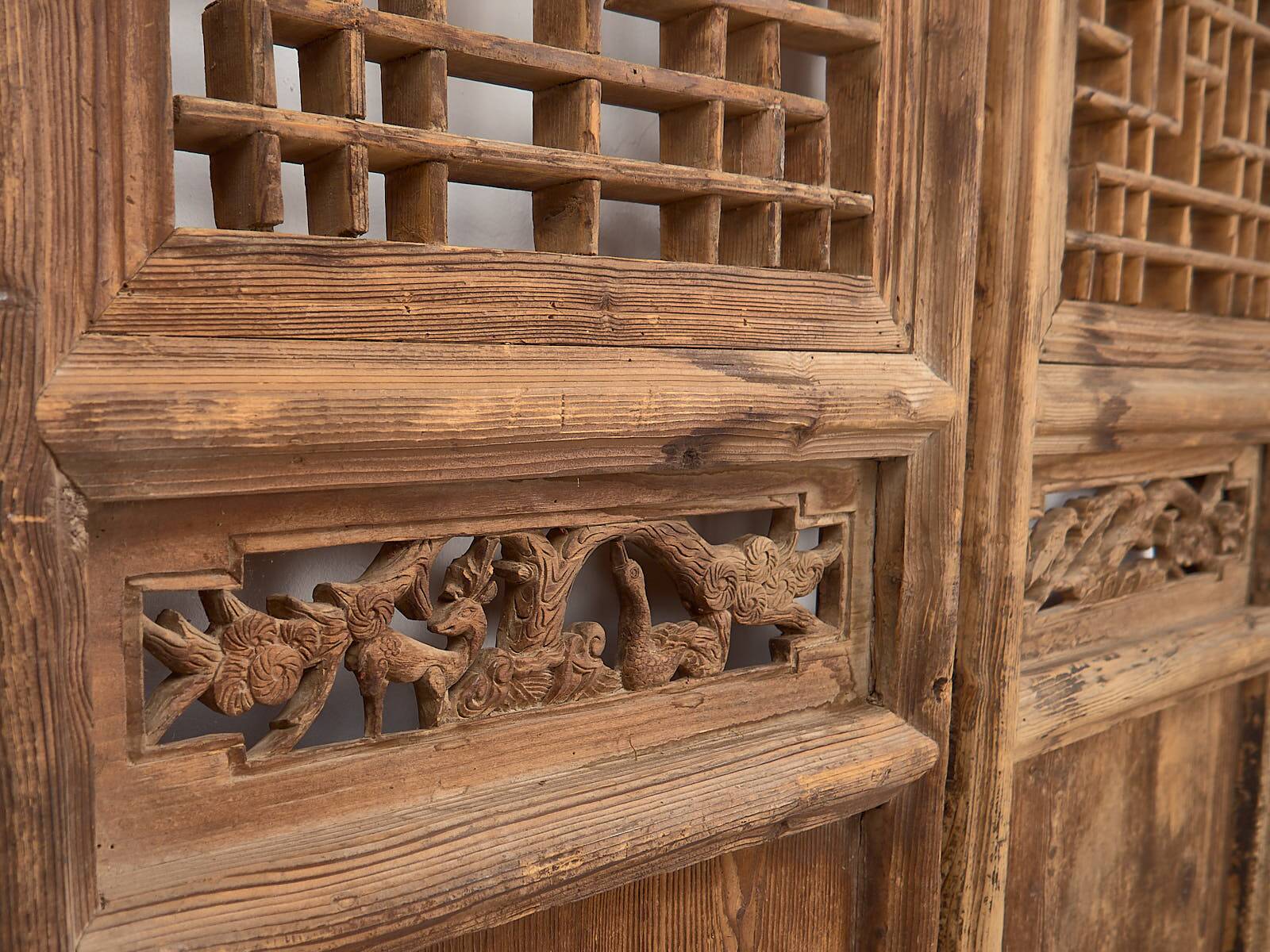 Antique Chinese wooden door, circa 1890