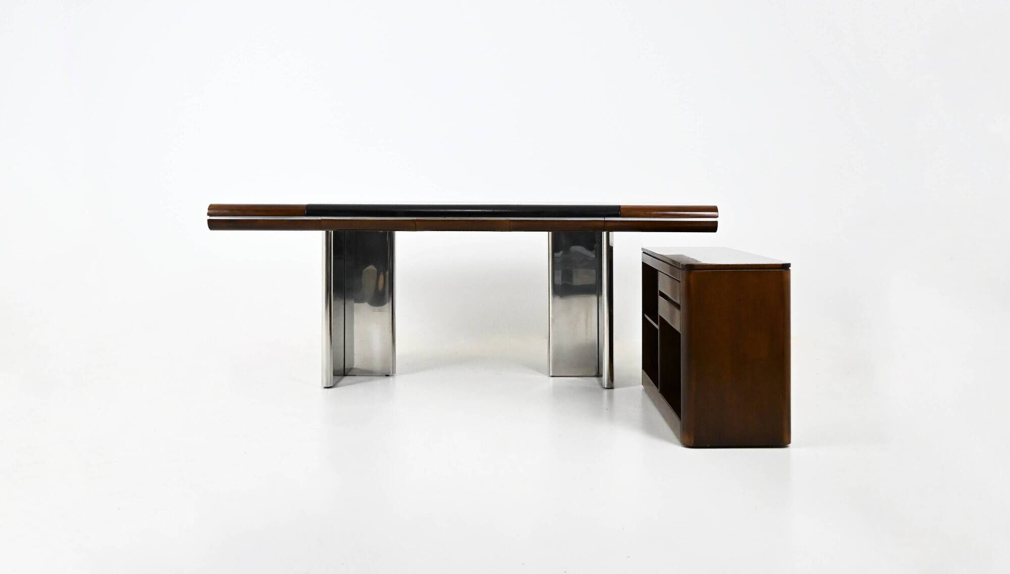 Italian desk designed by Hans Von Klier for Skipper, 1970s.