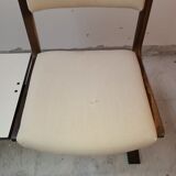 Chair + table on beam vintage 80s