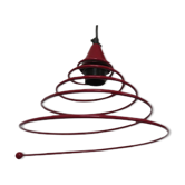 Suspension " spirale " rouge années 80 era Memphis