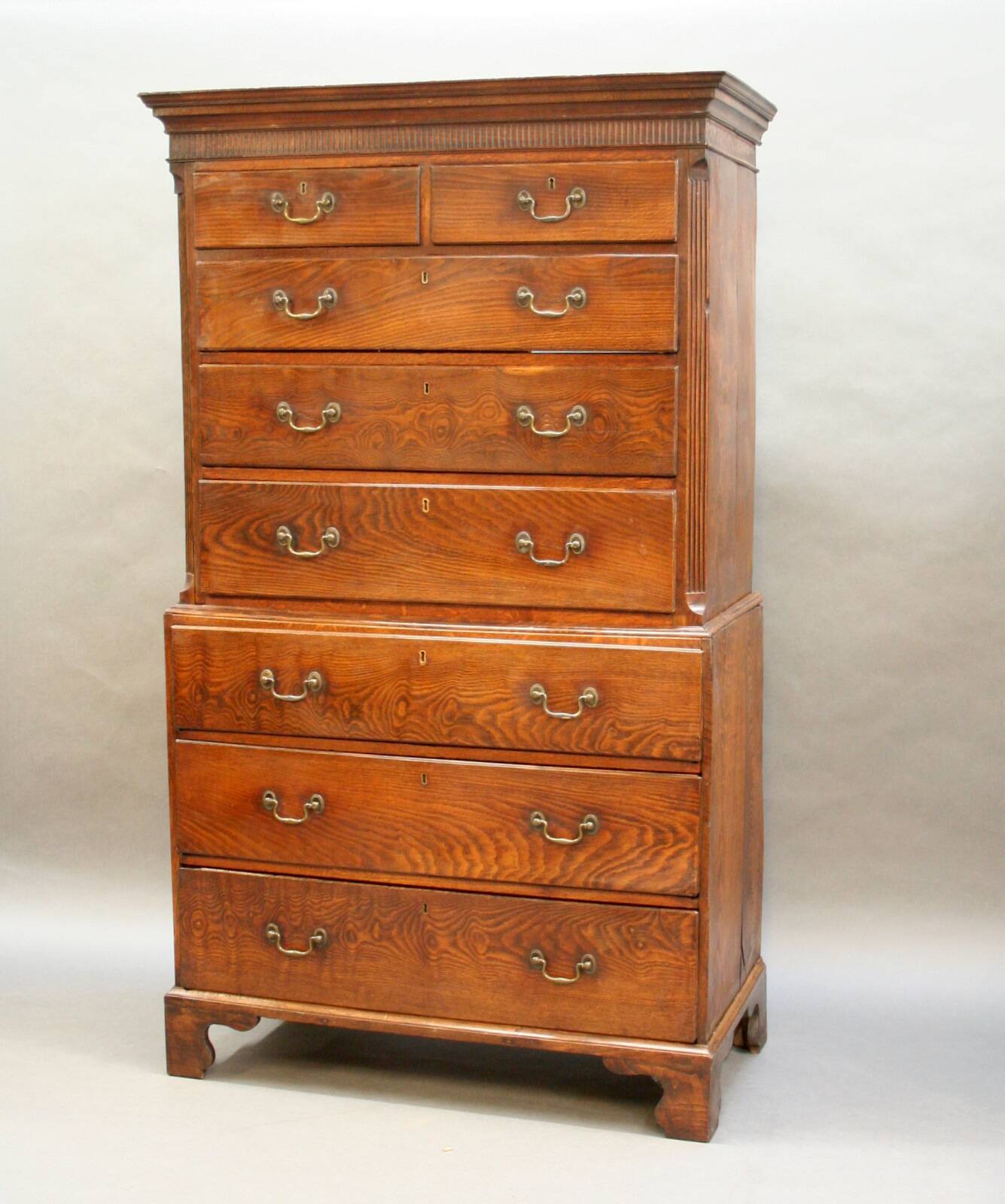 Rare George 111 Tallboy Chest Of Drawers
