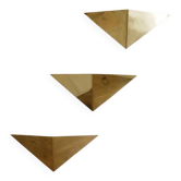 Minimalist brass wall lights