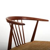 Illum Wikkelsø for N. Eilersen rare Side Chair "24GT" in Teak