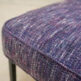 Vintage modernist metal foot armchair