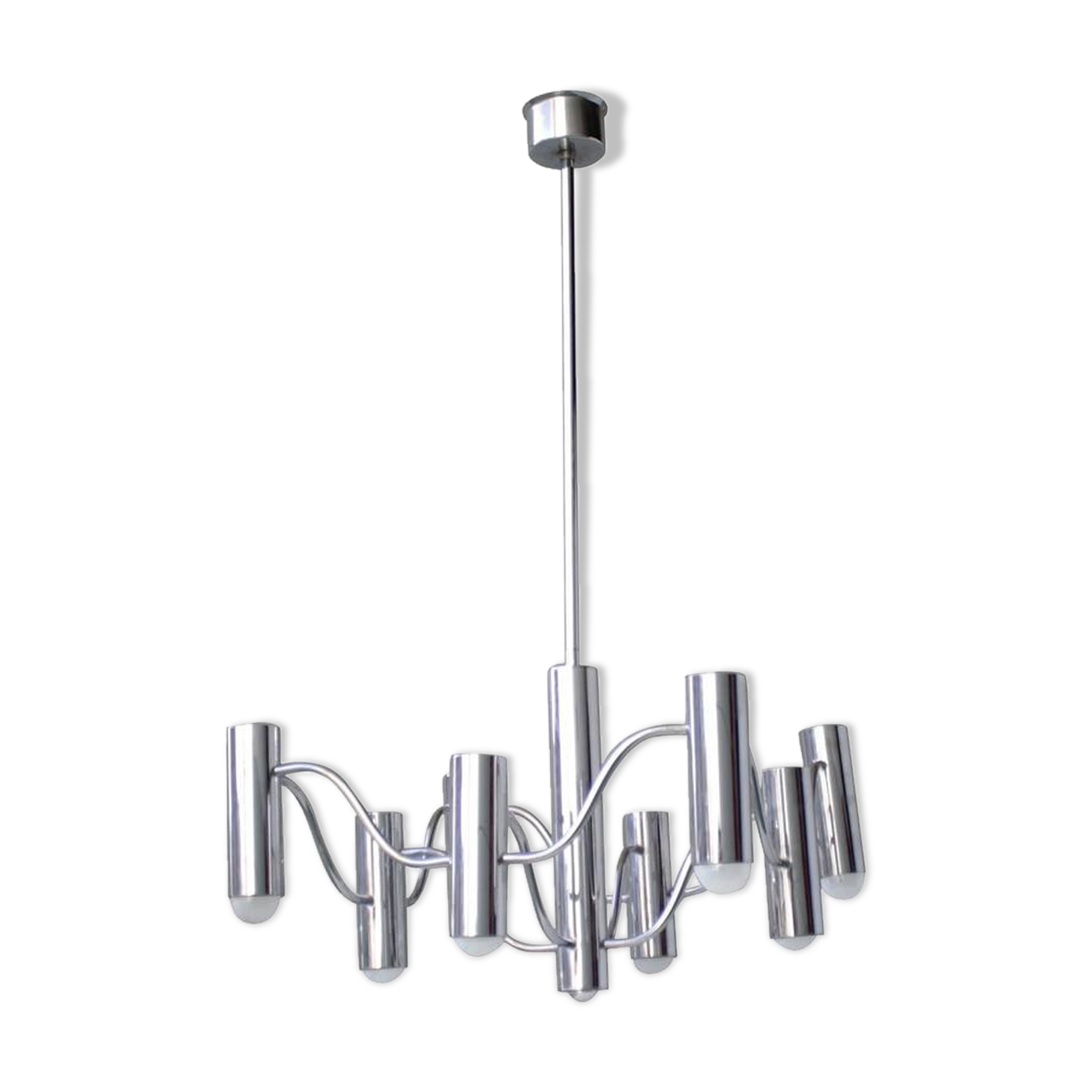 Chandelier in chrome by the Maison Sciolari