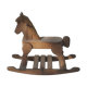 Cheval à bascule en bois