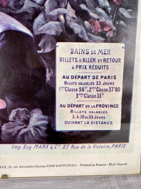 SNCF poster on the Emerald Coast