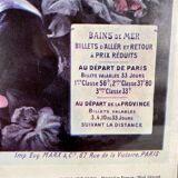 Affiche SNCF sur la Côte d'Emeraude