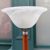 Street lamp, Art Deco, in light wood