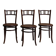 3 chaises bistrot bois courbé, Fischel, fin XIXe - début XXe.