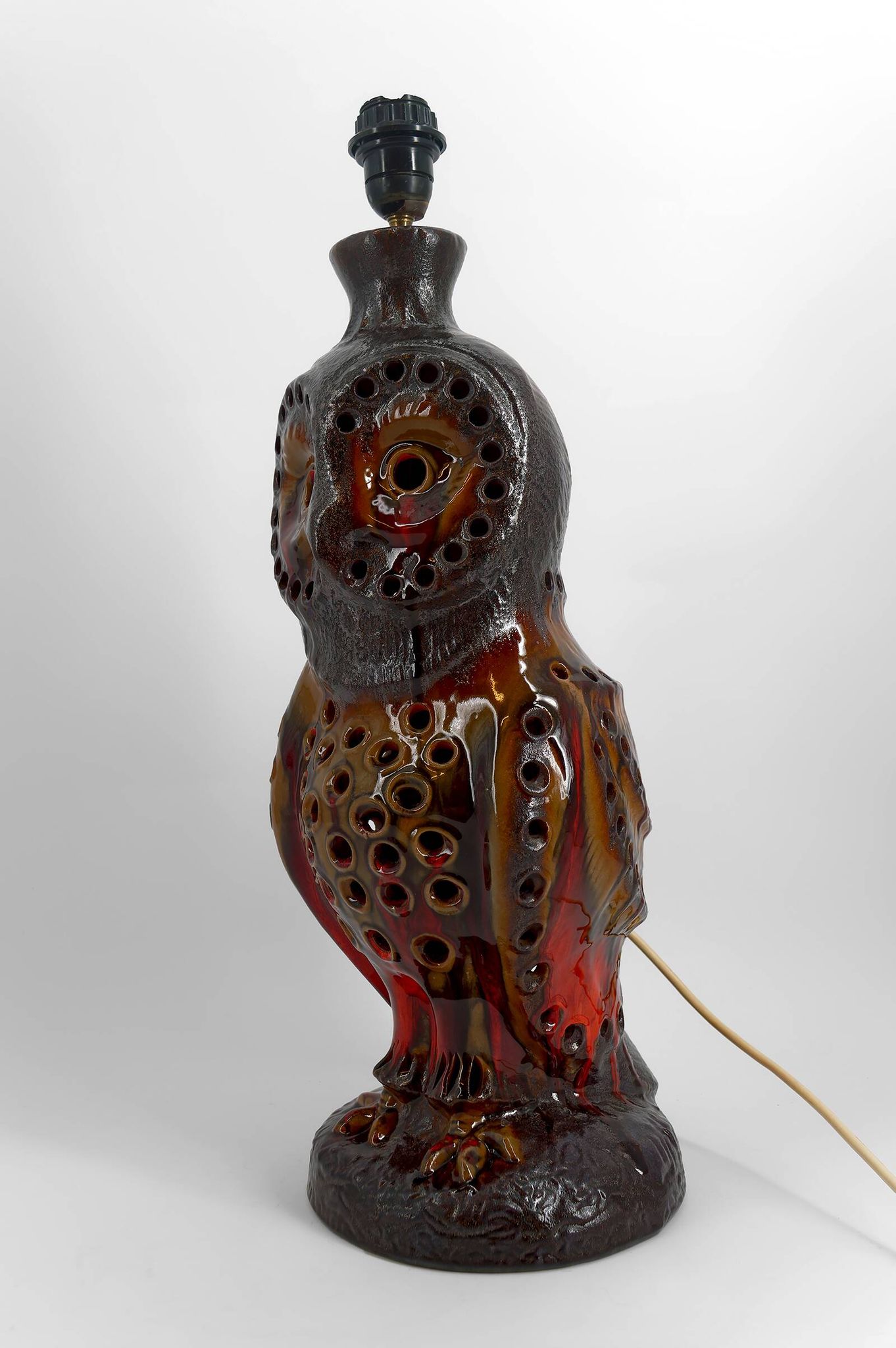 Important "Owl" lamp in ceramic – Walter Gerhards