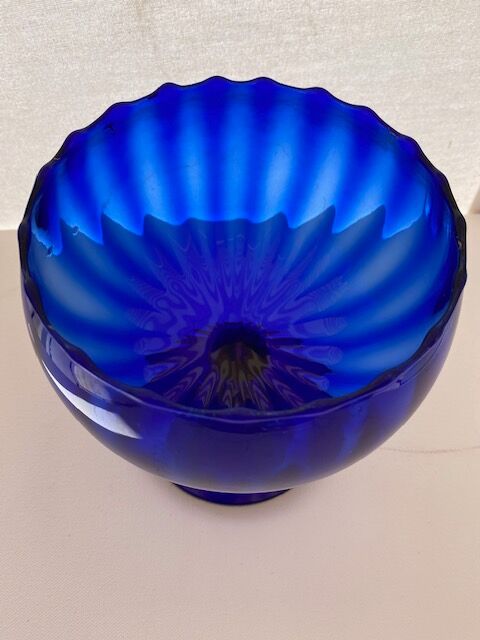 Cobalt blue fruit cup