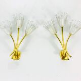 Pair of brass wall lamps by Emil Stejnar for Rupert Nikoll, Austria 1960
