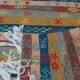 Traditional handmade multicolored striped margoum rug -150x75cm