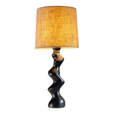 Sculptural wooden Typ 42 table lamp by Temde