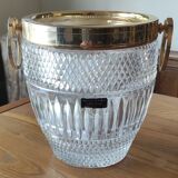 Old crystal champagne bucket