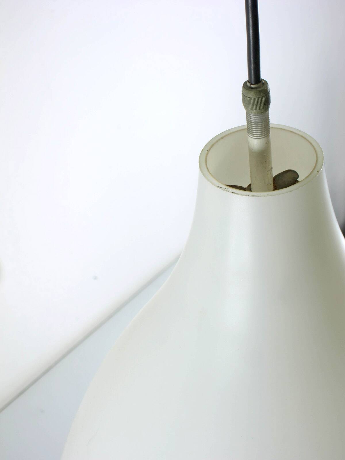 Lisa Johansson-Pape Vintage Opal Glass Pendant – Finnish Mid-Century Light