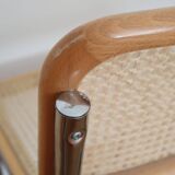 4 chairs cannage and chrome