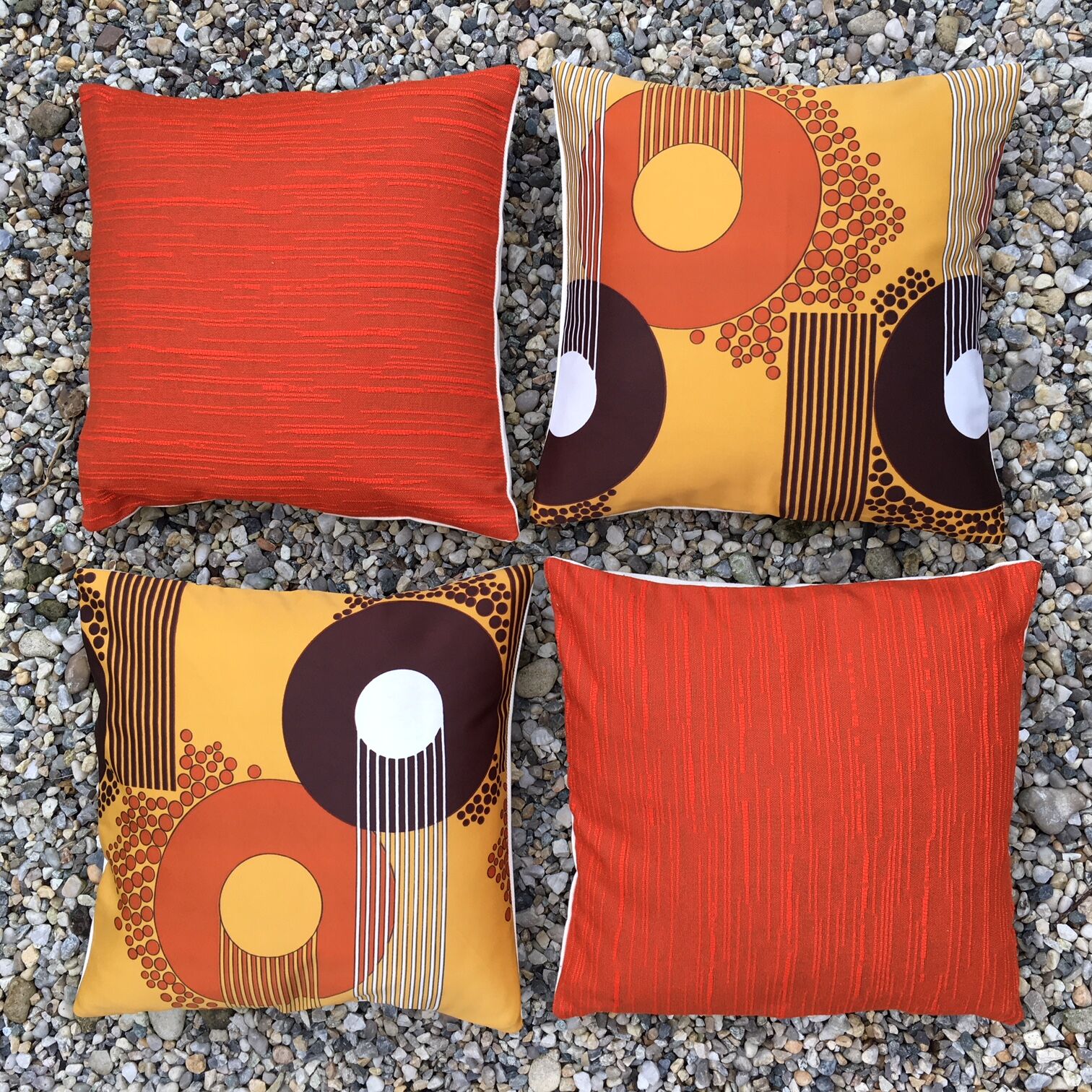 Set of 4 Original 1960s Liberty Vintage Cushion Covers